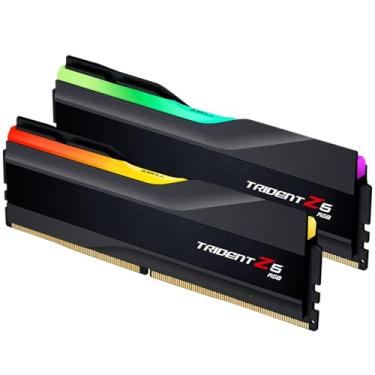 Imagem de G.SKILL Trident Z5 RGB Series (Intel XMP 3.0) DDR5 RAM 32GB (2x16GB) 6000MT/s CL36-36-36-96 1,35V Desktop Computer Memory UDIMM - Preto fosco (F5-6000J3636F16GA2-TZ5RK)