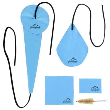 Imagem de EASTROCK Kit de limpeza de saxofone para flauta de clarinete de saxofone alto tenor e outros instrumentos de sopro e sopro de madeira, incluindo pano de limpeza de saxofone (4 peças), escova bucal