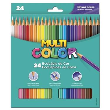Imagem de Genérico Lápis de Cor Sextavado Multicolor 24cores