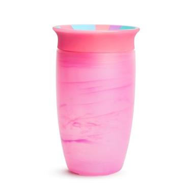 Imagem de Munchkin® Copo infantil Miracle® 360, à prova de derramamento, 290 ml, redemoinho tropical, rosa/multi
