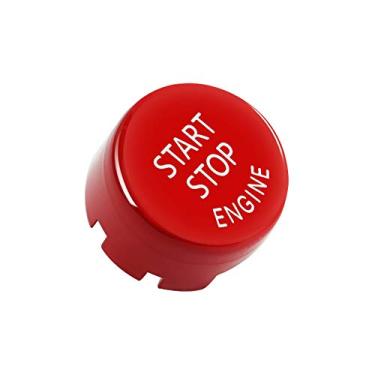 Imagem de DKMUS Botão de ignição de energia de substituição do interruptor do motor Start Stop para BMW 1 2 3 4 5 6 7 X1 X3 X4 X5 X6 Series 2010-2016 (vermelho)