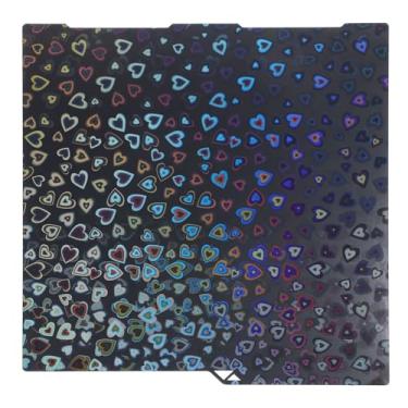 Imagem de Folha de Efeito PEH Placa de Construção Sweetheart Water Drop Padrão Cama de Impressão Flexível Dupla Face para Impressora 3D Kobra 3 Folha de Efeito PEH de 256 X 268 Mm