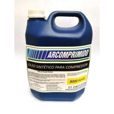 Imagem de Óleo Sintético 8000hrs Compressor Parafuso Worthington 5L - Arcomprimi