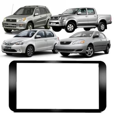 Imagem de Moldura Painel 2 Din 6.8 Polegadas Hilux RAV4 Etios Corolla Fielder 20