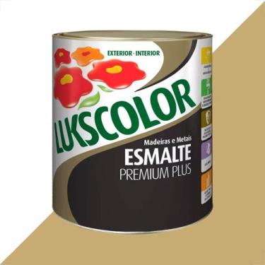 Imagem de Tinta esmalte lukscolor alto brilho 900ml camurca claro