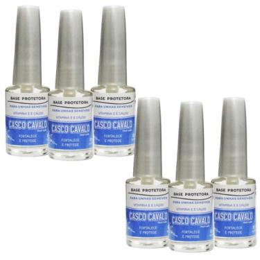 Imagem de Kit 6 Base Protetora Casco Cavalo 8Ml - Trop Care