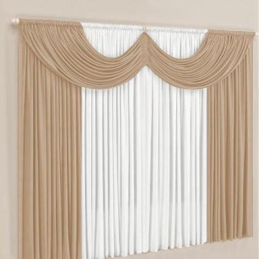 Imagem de Cortina Paris 2 Metros Para Varao Simples Em Malha Gel - Love Baby Enx