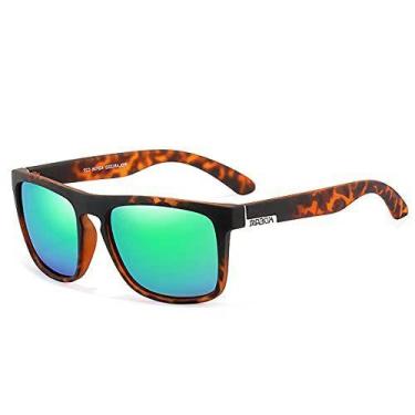 Imagem de Óculos de Sol Masculino Kdeam Multicores Mescla Quadrado Square Proteç