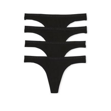 Imagem de Calcinhas Tanga Victoria's Secret Cotton - Pacote com 4