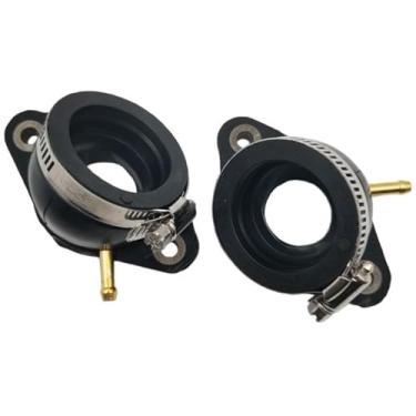 Imagem de Canyoyi 2 peças de bota de junta de admissão do coletor de carburador compatível com Yamaha Virago XV400 1991-1994 XV500 1983 1984 XV535 1987 1988 1989 1990 1991 1992 1993 1993 1999 4 1999 5 1996 1997