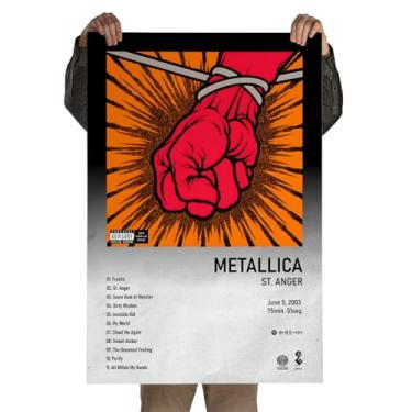Imagem de Poster Autoadesivo 60x90cm Álbum St. Anger Metallica, heavy metal, Spotify