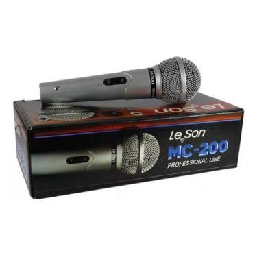 Imagem de Microfone de Mão  Profissional Prata MC-200 - LESON