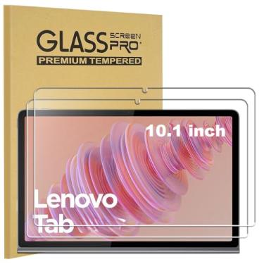 Imagem de KEANBOLL Pacote com 2 películas projetadas para Lenovo Tab 10,1 polegadas lançado em 2025, protetor de tela de vidro temperado com dureza 9H resistente a arranhões