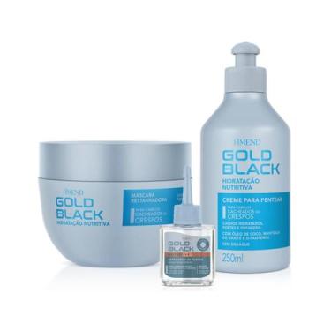 Imagem de Amend Gold Black Hidratação Nutritiva Masc 250ml + Cpp 250ml + Óleo 30