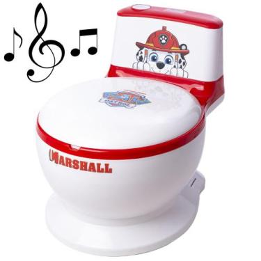 Imagem de Penico Infantil Privadinha Musical com Som de Descarga Patrulha Canina