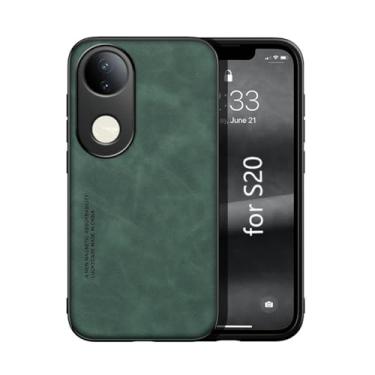 Imagem de Kepuch Silklike Capa para Vivo S20 - Case Placa de Metal Embutida - Verde