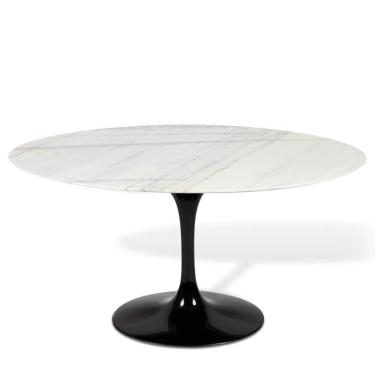 Imagem de Mesa Saarinen Oval Espírito Santo 180x100cm - Base Preta