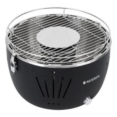 Imagem de Churrasqueira Carvao Table Grill Portatil Naterial Preta
