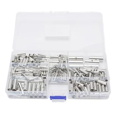 Imagem de 380pcs Conectores de Emenda de Bumbum Não Isolados, Kit de Conectores de Fio de Cobre Em Estanho 26-6 AWG Com Alta Condutividade para Aparelhos Elétricos, Ambientes Marinhos