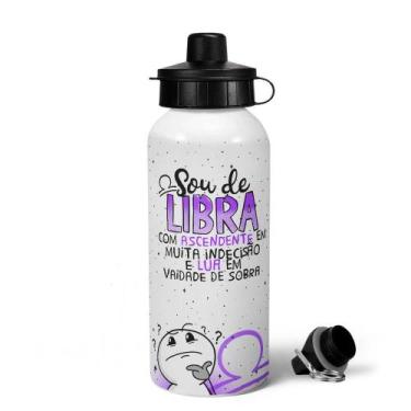 Imagem de Garrafa Squeeze MQ Funny Signos - Sou de Libra - 600ml - JPS INFO