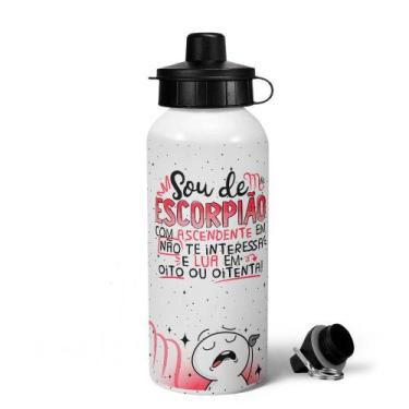 Imagem de Garrafa Squeeze MQ Funny Signos - Sou de Escorpião - 600ml - JPS INFO