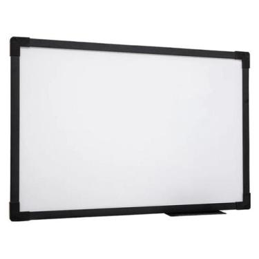 Imagem de Quadro branco 60x40 Stalo MDF com Moldura Preta Acompanha porta apgado