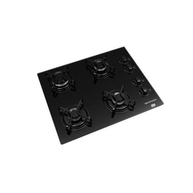 Imagem de Cooktop A Gás Brastemp Ative 4 Bocas Preto Bivolt, Bivolt