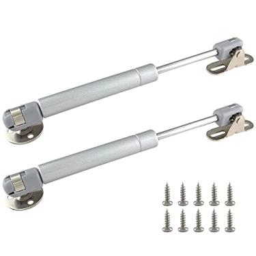 Imagem de Augiimor Mola a gás 40N/4.1 kg, suportes a gás de 20 cm de comprimento, dobradiças de fechamento macio, choques de gás, amortecedores a gás, dobradiça de tampa aberta macia para caixa de brinquedos de