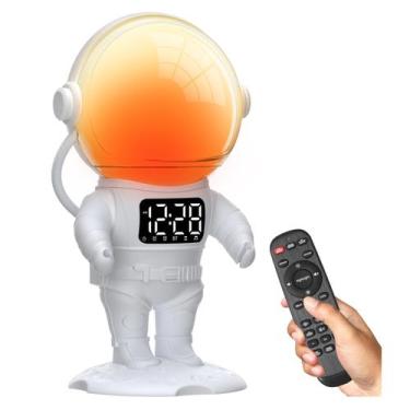 Imagem de Despertador Sunrise AFEXOA Astronaut para crianças com controle remoto