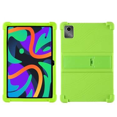 Imagem de QYiiD Capa para Lenovo Tab M11/Tab K11 LTE 11 polegadas 2024 TB330FU, capa protetora de silicone leve à prova de choque macio para crianças para Lenovo K11/Xiaoxin Pad 2024, verde