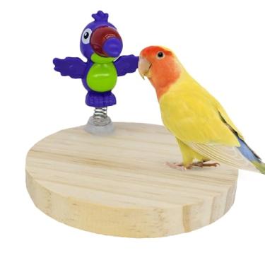 Imagem de Poleiro Para Papagaios | Suporte Para Poleiro De Ave,Brinquedo Natural Mastigável de Enriquecimento e Acessórios de para Aratinga, Galinha, Pombo em Ambiente Interno