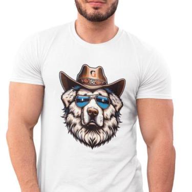 Imagem de Camiseta Masculina Estilo Street Estampada Cartoon Cowboy Cachorro Man
