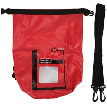 Imagem de Bolsa à prova d'água ao ar livre Caixa de armazenamento de sobrevivência de pacote com alças ajustáveis ​​para camping de viagens 5L PVC Material Durável