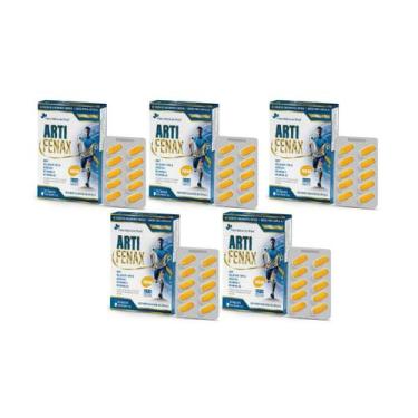 Imagem de Kit 5x Artifenax com porta cápsula 30 cápsulas Flora Nativa do Brasil