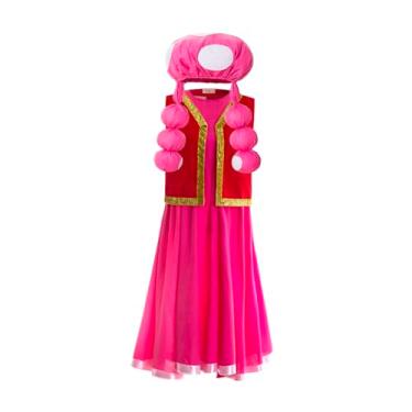 Imagem de Ruikajia Fantasia de cogumelo com chapéu, cogumelo para adultos, fantasia de Halloween, roupa feminina, unissex, cosplay, tamanho P