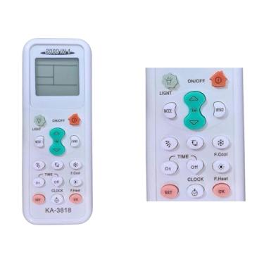 Imagem de Controle Remoto Universal para Ar Condicionado, 2000 em visor LCD compatível com várias marcas