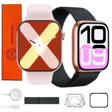Imagem de Smartwatch Feminino Masculinho W10 Pro Mini Chatgpt Amoled Gps Pulseir