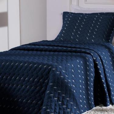 Imagem de Cobre Leito Bordado Solteiro Toque Suave 400 Fios Heitor - MR Enxovais