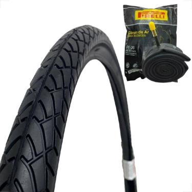 Imagem de Pneu Bicicleta Shiver Tipo Praieiro Rider Aro 26 X 1.95 Balão + Camara de ar aro 26 Pirelli