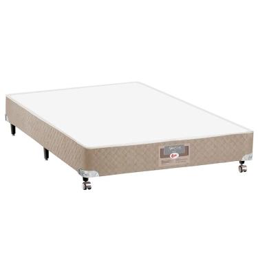 Imagem de Base Box Para Colchão Casal Castor Silver Star 27x138x188 Cm Branco Com Bege