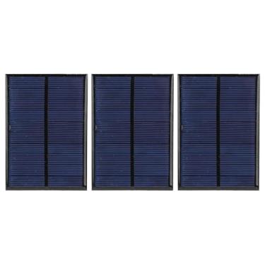 Imagem de Mini Painel Solar, 3pcs Small Power Module Placa +30cm de Linha Vermelha e Preta 5V 200mA para Luzes Solares, Luzes de Paisagem Solar, Carregadores de Telefones Celulares