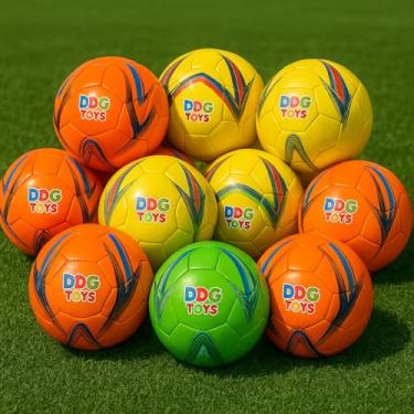 Imagem de Kit 10 Bolas de Futebol Campo Oficial Tamanho 5 Profissional para Treino e Jogo | Duráveis, Ideal Escolinha e Clubes | Melhor Kit Bolas Futebol