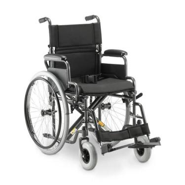 Imagem de Cadeira de Rodas Aço Dobrável até 120 Kg Tamanho 40 D400 Dellamed, Pre