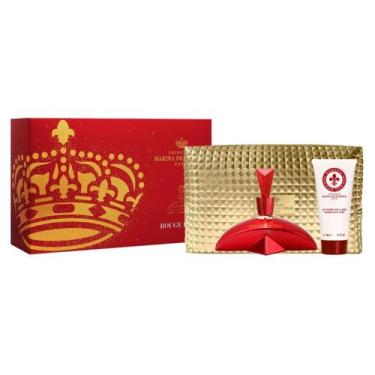 Imagem de Kit Perfume Feminino Rouge Royal de Marina De Bourbon Edp 100ml + Body