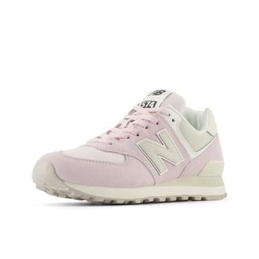 Imagem de New Balance Tênis feminino 574 V2 Turtledove, Granito rosa/feixe de lua/rolê, 5.5