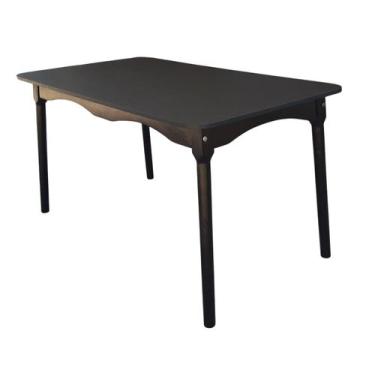 Imagem de Mesa De Jantar Colonial Brisa 137x80cm Rústica em Madeira com Tampo em