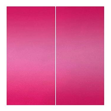 Imagem de Cortinas blackout Ombre 90%, cortinas blackout com absorção de som para decoração de sala de jantar/festa, L 132 x C 137 cm rosa