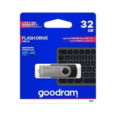 Imagem de Pen Drive UTS3 Preto USB 3.0 32GB GOODRAM