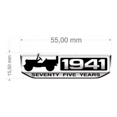 Imagem de Emblema Jeep Renegade Wrangler Compass 1941 75 Anos - SPTS