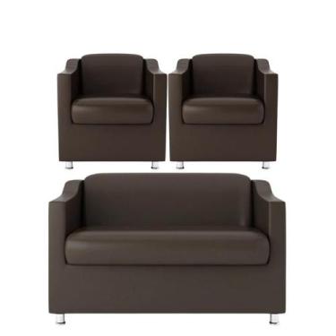 Imagem de Namoradeira + 2 Polt. Bia P/ Sala de Estar Consultório Clinica Hospita